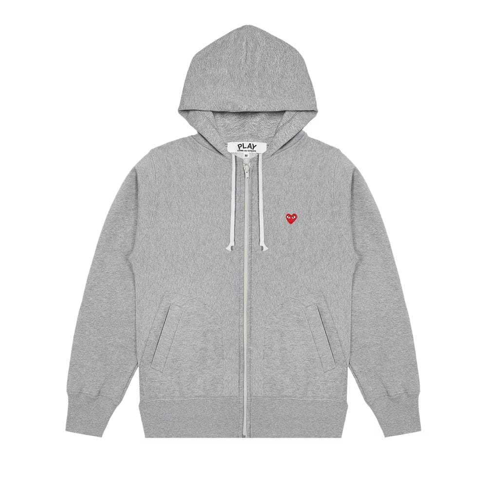 Comme des Garçons PLAY Small Heart Hoodie Grey