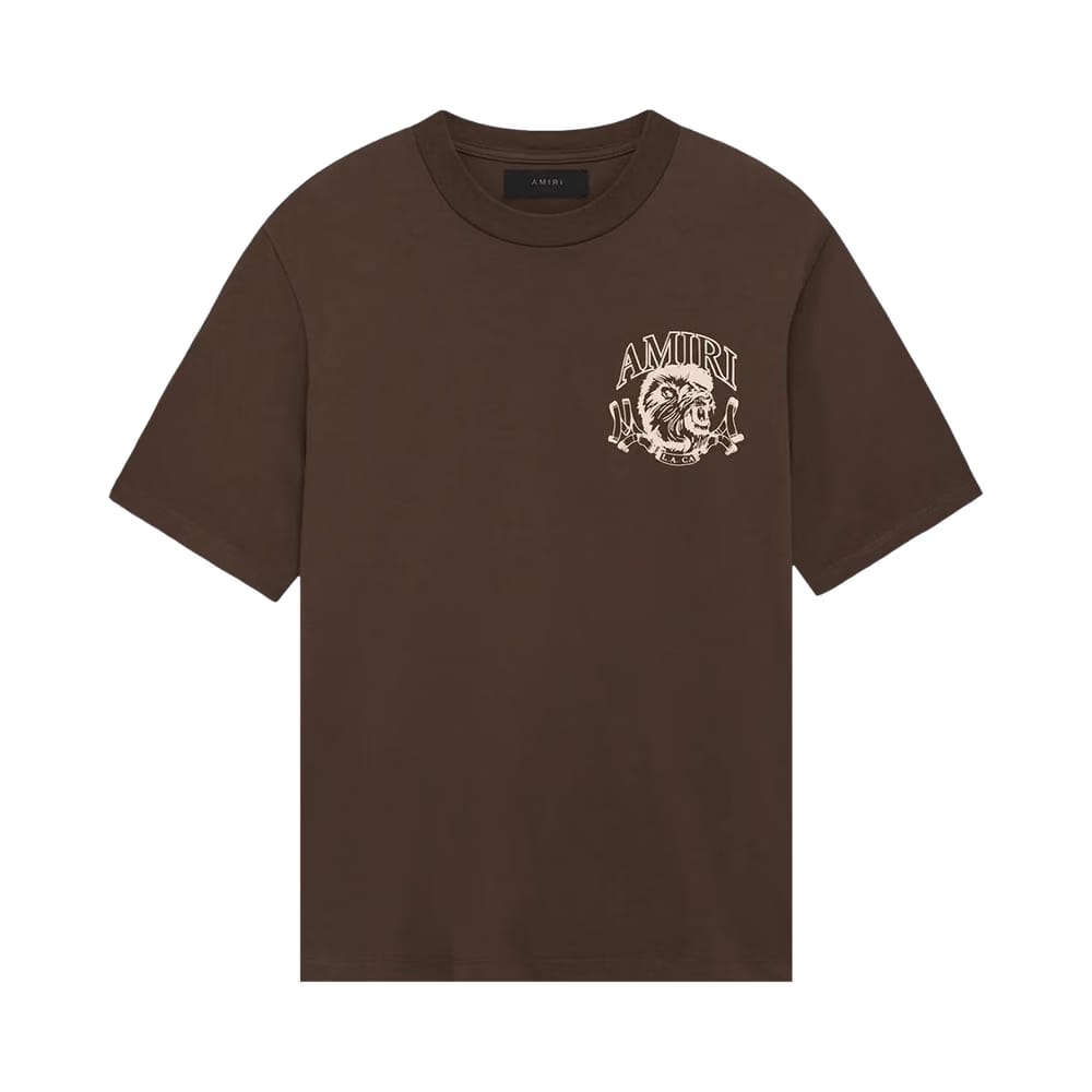 Amiri Lion Outline T-Shirt Dark Brown