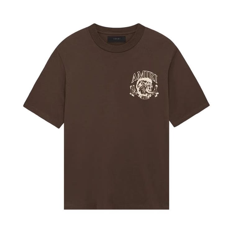 Amiri Lion Outline T-Shirt Dark Brown