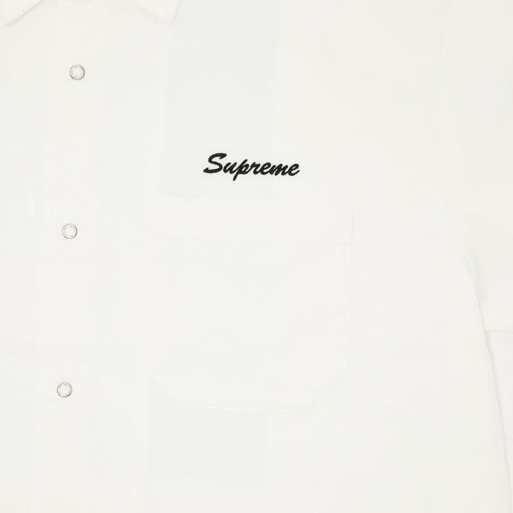 Supreme Margaret Keane Teardrop Shorts-Sleeve Work Shirt White