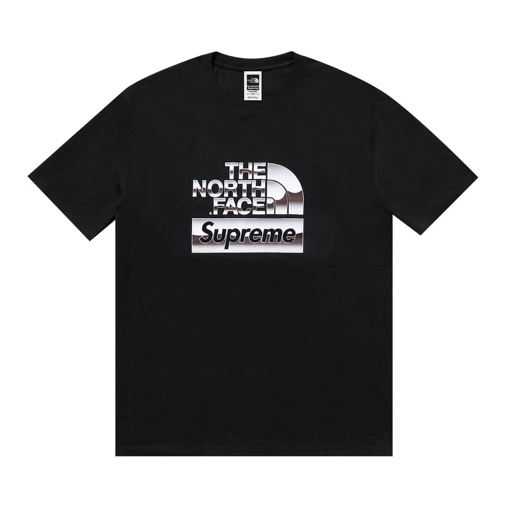 Supreme The North Face Metallic Logo T-Shirt Black
