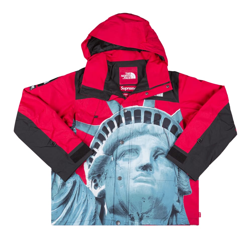 Supreme x The North Face Statue Of Liberty Mountain Jacket Red
