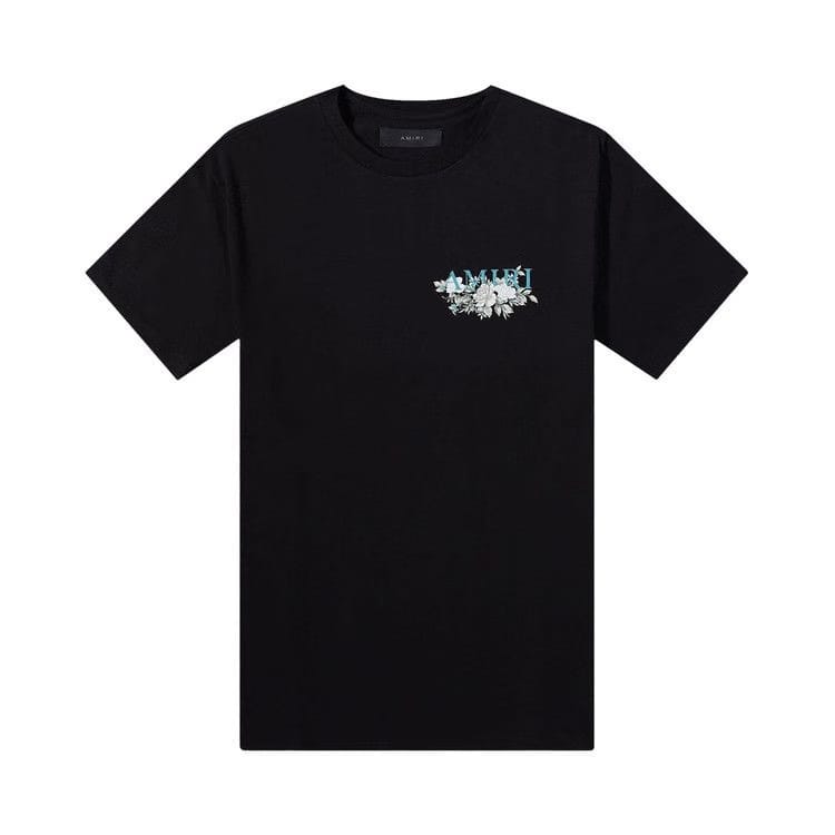 Amiri Floral Logo T-Shirt Black