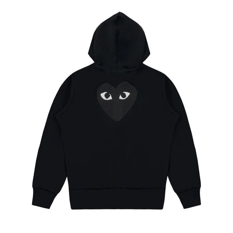 Comme des Garçons PLAY Zip-Up Sweatshirt Black