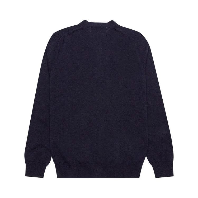 Comme des Garçons PLAY Double Heart Cardigan Navy