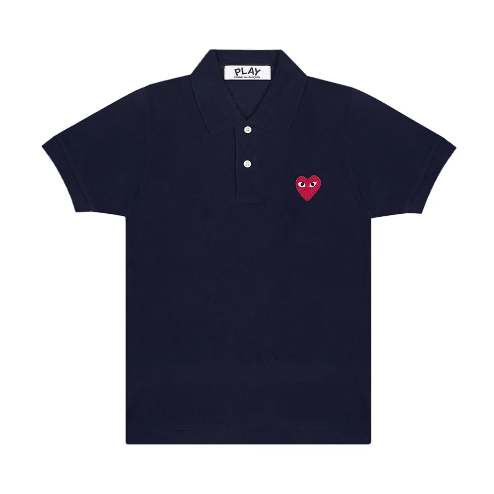 Comme des Garçons PLAY Heart Polo Navy