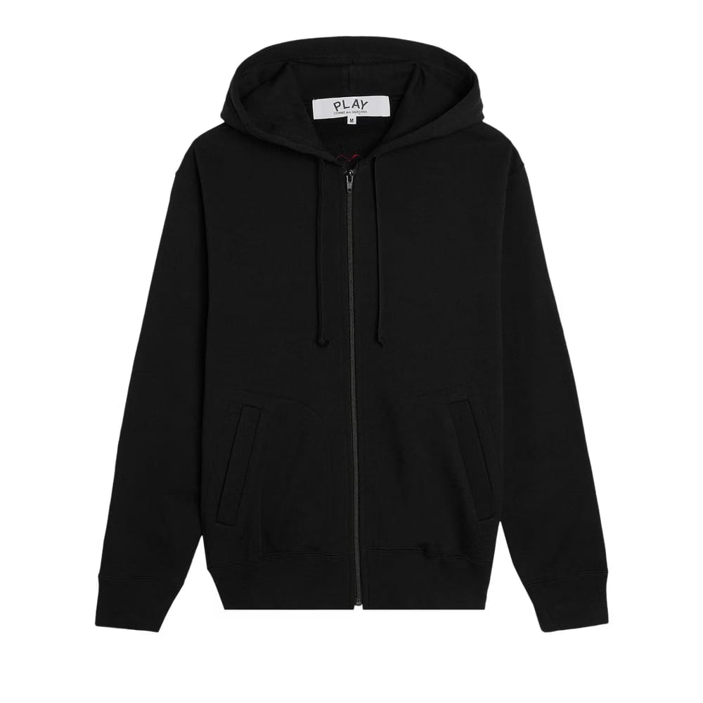 Comme des Garçons PLAY Heart Back Emblem Hooded Zip Up Black