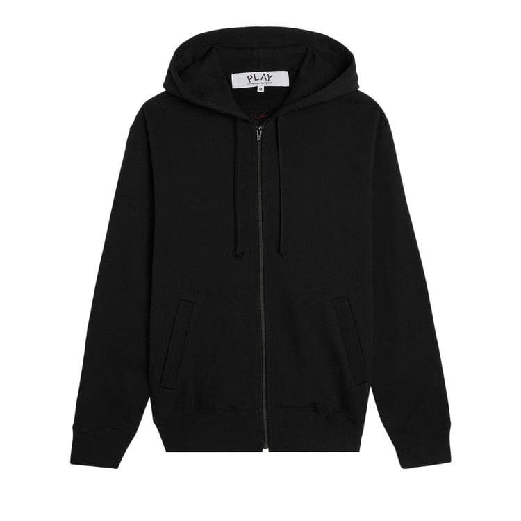 Comme des Garçons PLAY Heart Back Emblem Hooded Zip Up Black