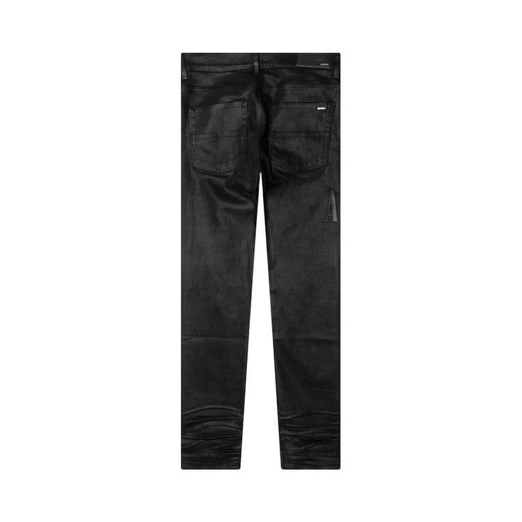 Amiri Wax Logo Jean Black