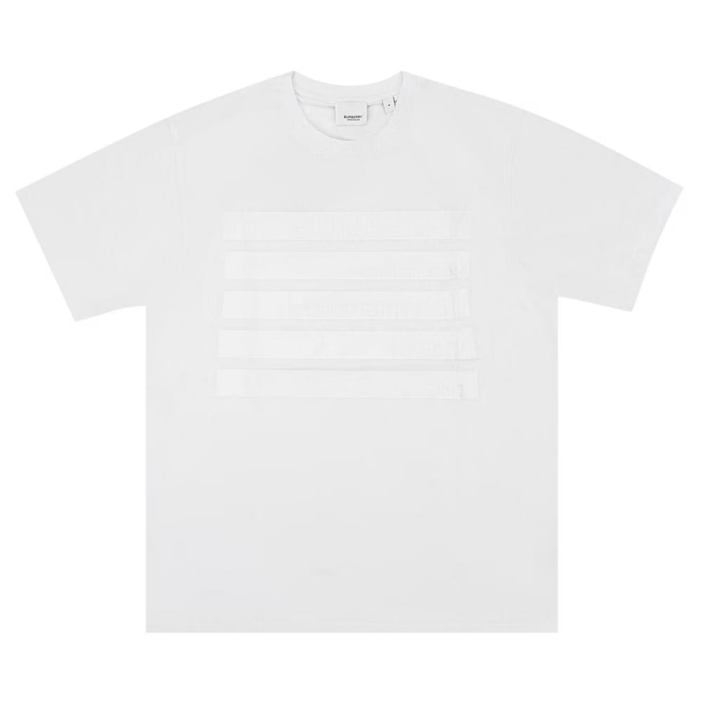 Burberry Oversized Stripe T-Shirt White