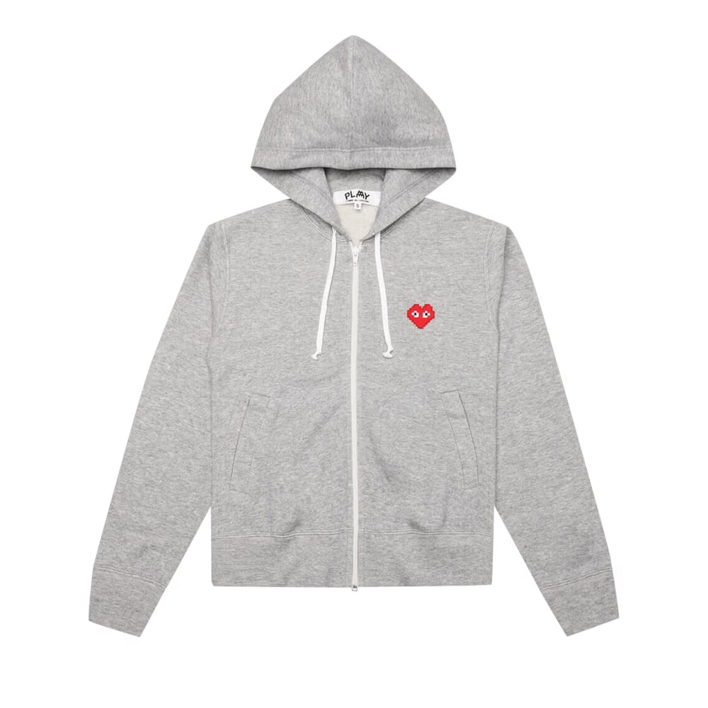 Comme des Garçons PLAY Kids x Invader Hoodie Grey