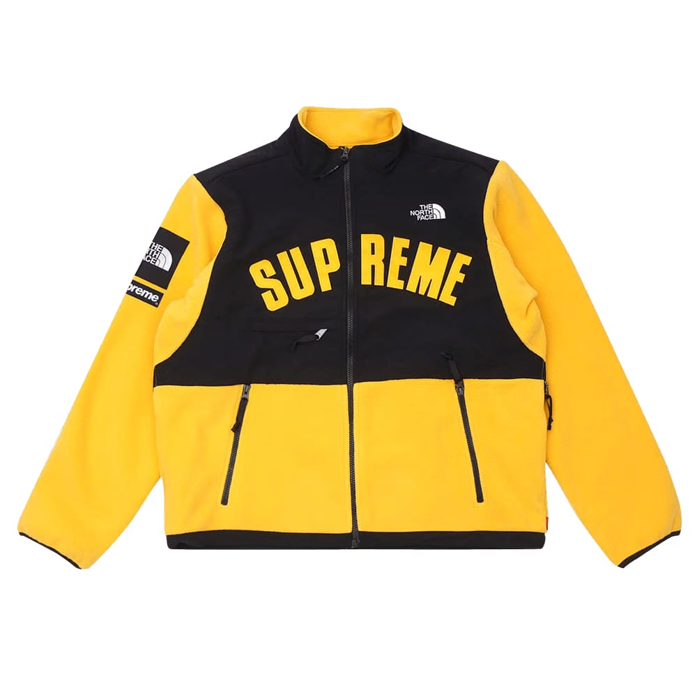 Supreme x The North Face Arc Logo Denali Fleece Jacket Yellow