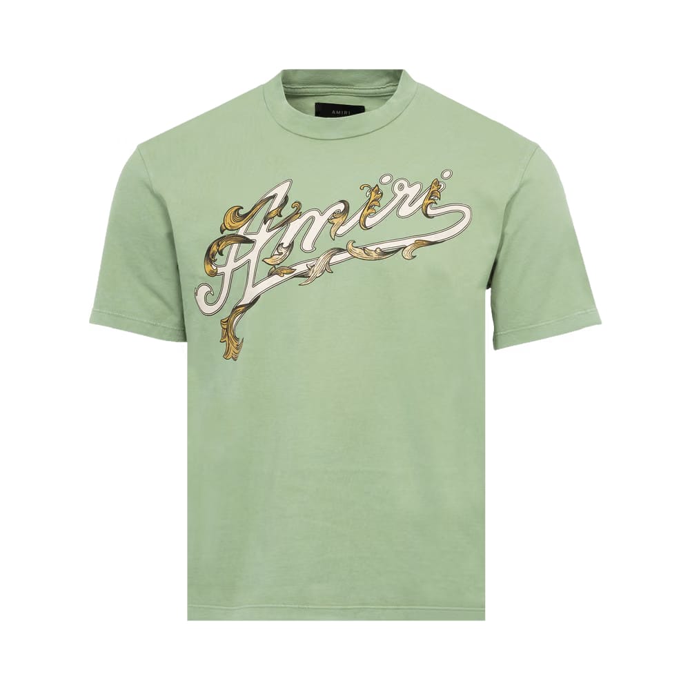 Amiri Filigree T-Shirt Mineral Green