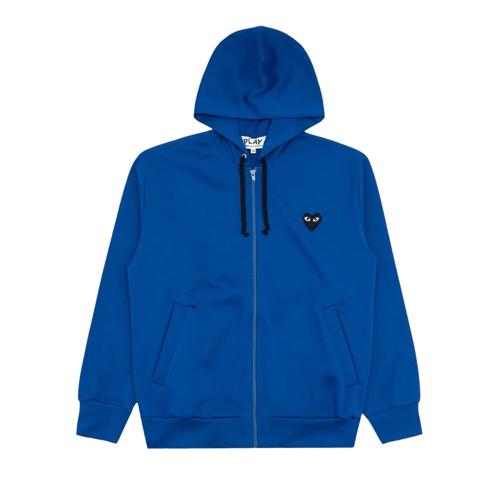 Comme des Garçons PLAY Zip Up Hoodie Blue