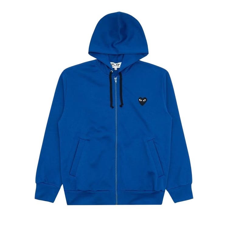 Comme des Garçons PLAY Zip Up Hoodie Blue