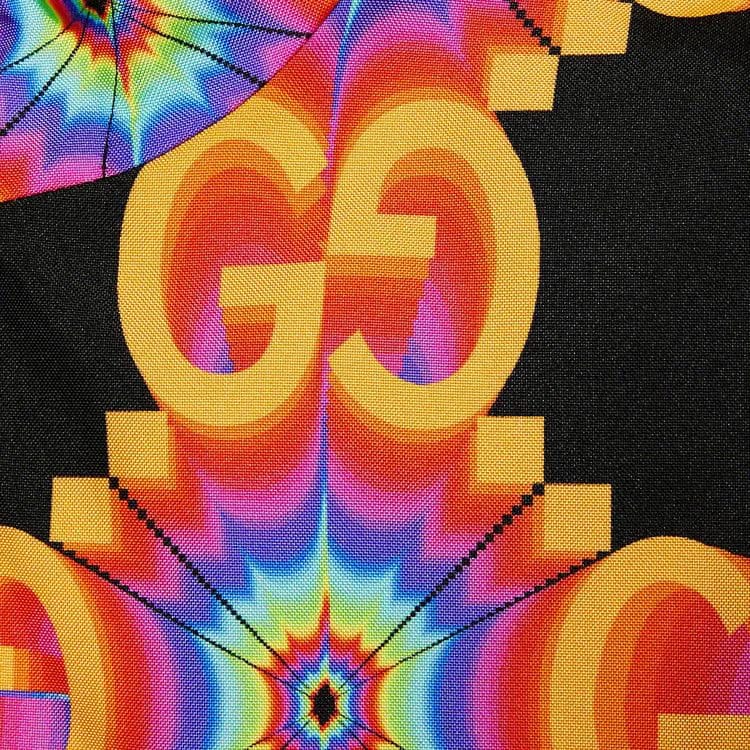 Gucci GG Kaleidoscope Water Repellent Jacket Black/Orange