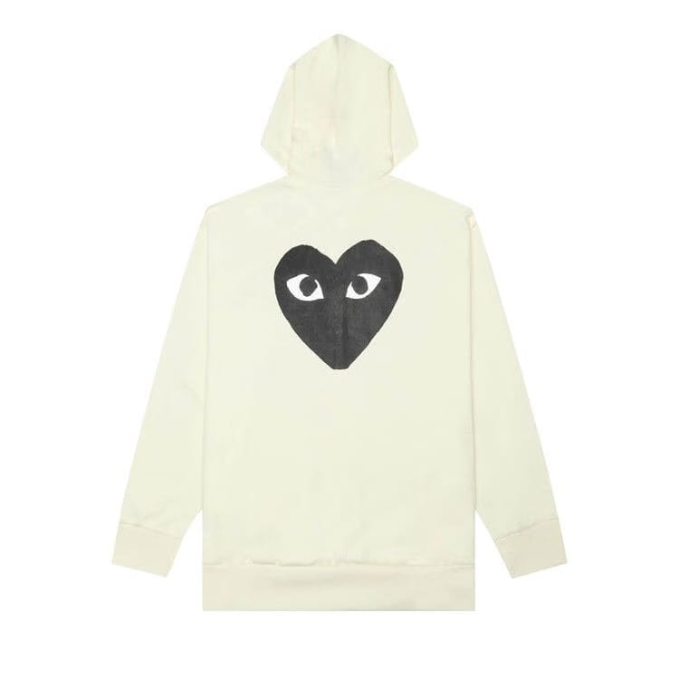 Comme des Garçons PLAY Zip-Up Hoodie Yellow