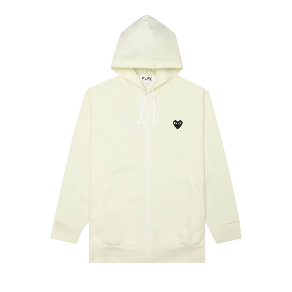 Comme des Garçons PLAY Zip-Up Hoodie Yellow