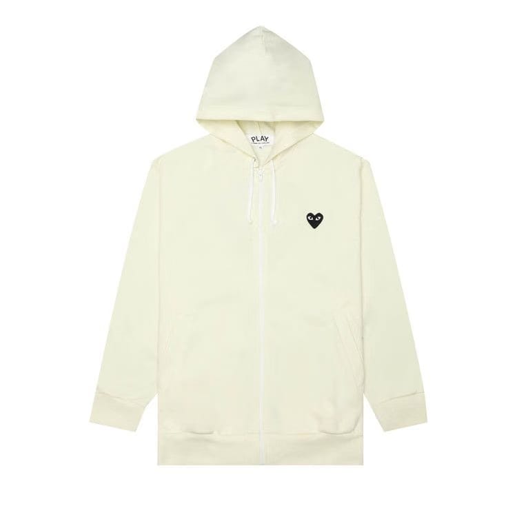 Comme des Garçons PLAY Zip-Up Hoodie Yellow