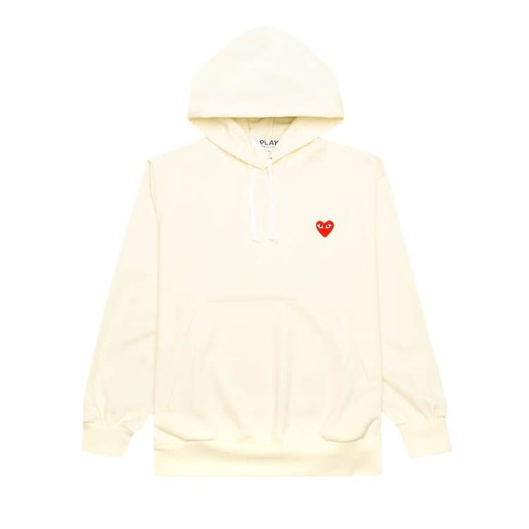 Comme des Garçons PLAY Zip Up Off-White