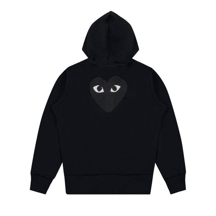 Comme des Garçons PLAY Zip Up Hoodie Black