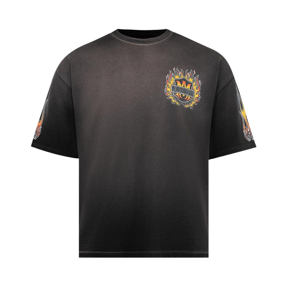Amiri MA Flames T-Shirt Black