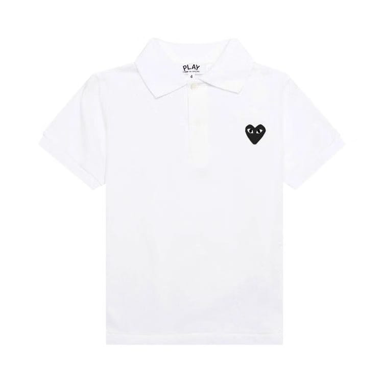 Comme des Garçons PLAY Emblem Polo Shirt White