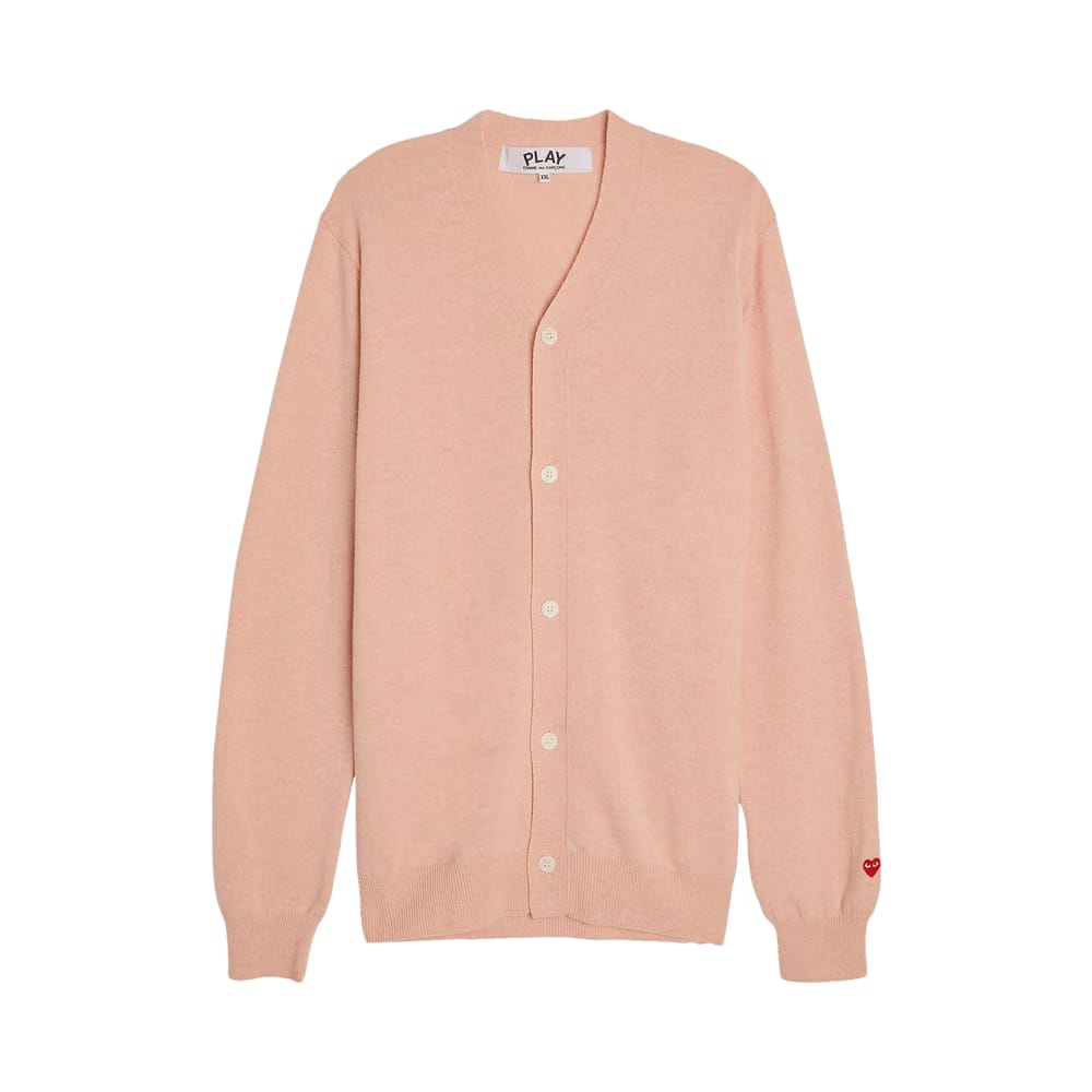 Comme des Garçons PLAY Small Heart Cardigan Light Pink