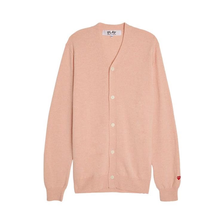 Comme des Garçons PLAY Small Heart Cardigan Light Pink