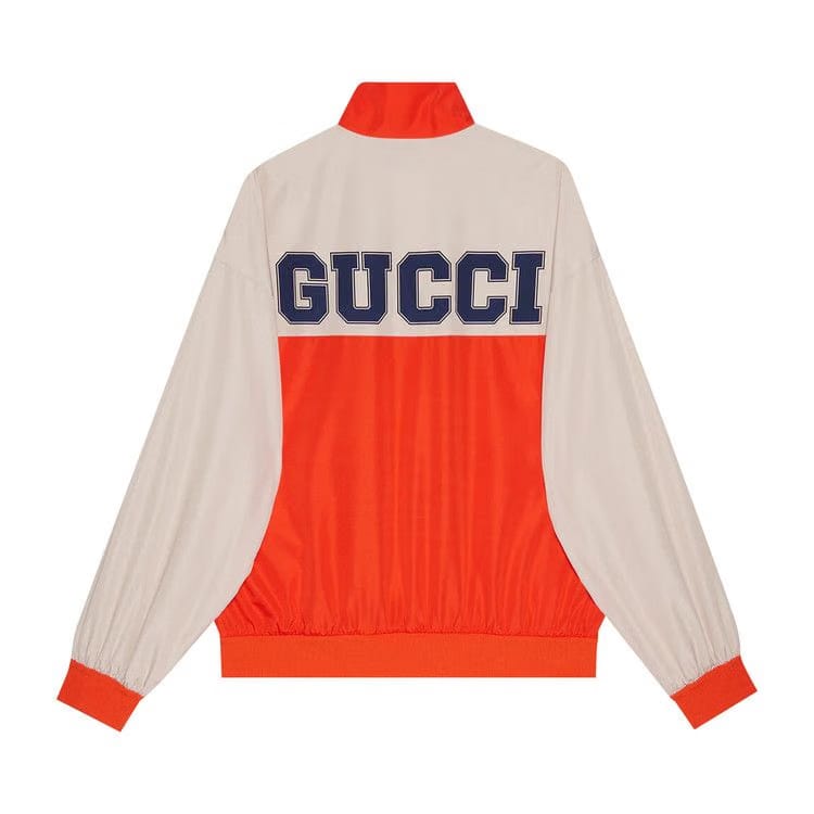 Gucci GG Logo Track Jacket Orange/Ivory