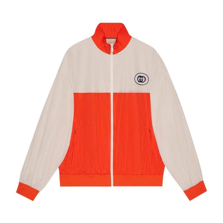 Gucci GG Logo Track Jacket Orange/Ivory