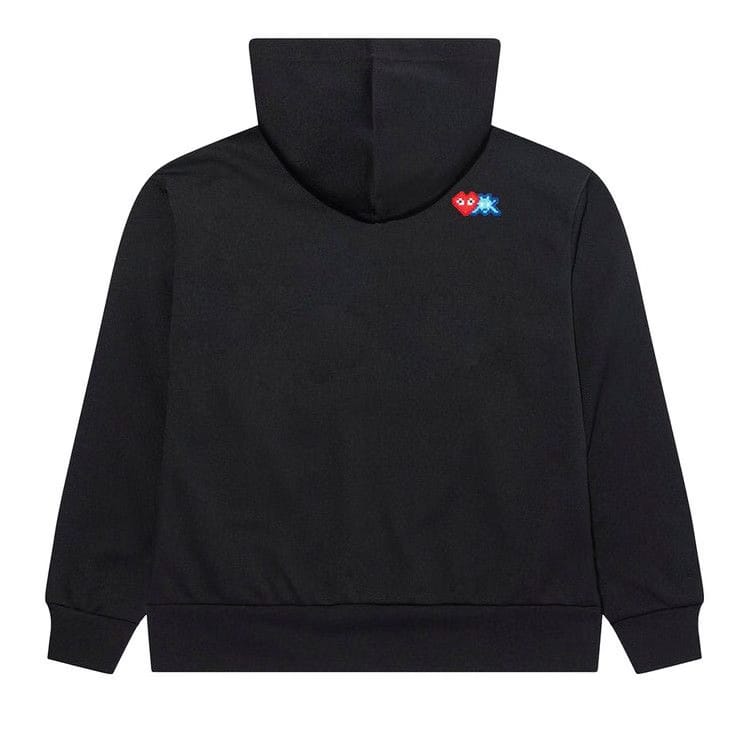 Comme des Garçons PLAY x Invader Pixel Heart Zip Hoodie Black