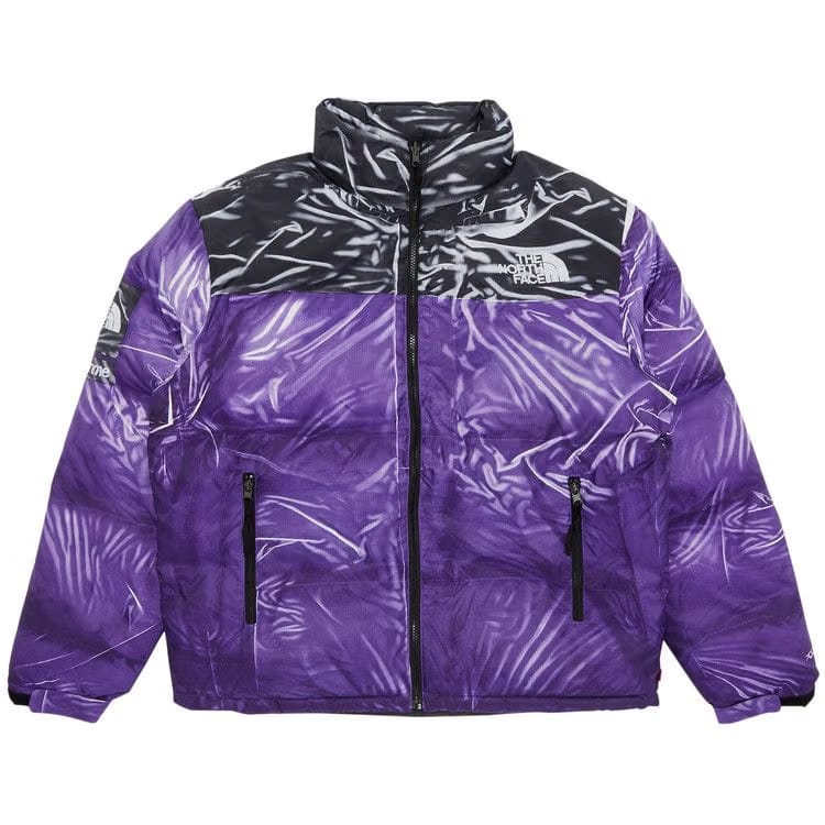 Supreme x The North Face Printed Nuptse Jacket Purple