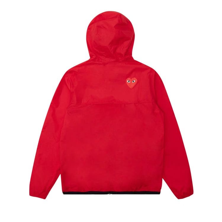 Comme des Garçons PLAY x K-Way Hoodie Full Zip Red