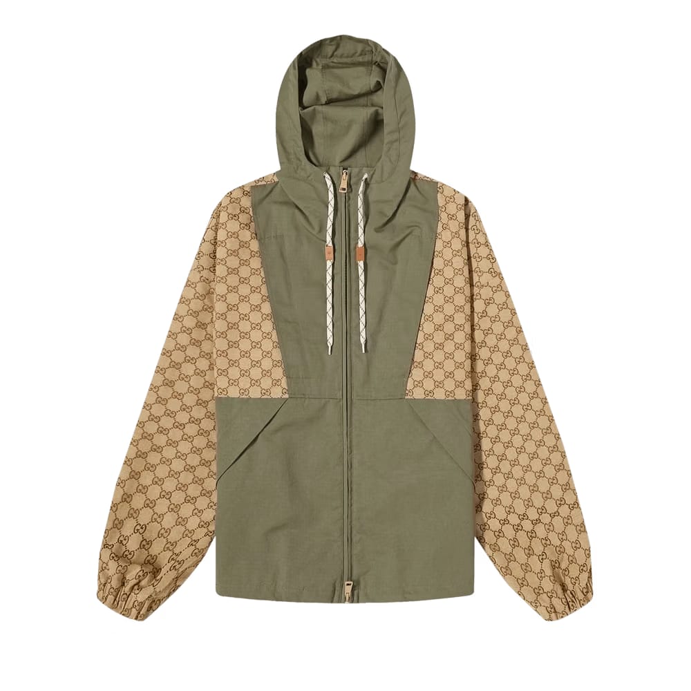 Gucci GG Canvas Zip Jacket Camel/Ebony