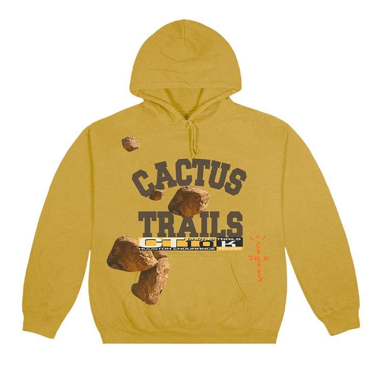Cactus Jack by Travis Scott Boulder Varsity Hoodie Gold