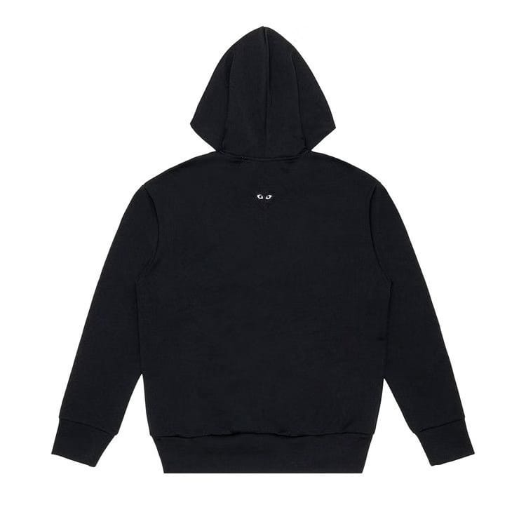 Comme des Garçons PLAY Back Emblem Zip Hoodie Black
