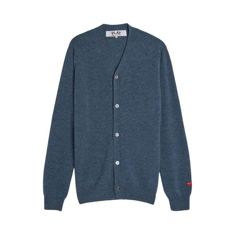 Comme des Garçons PLAY Small Heart Cardigan Navy