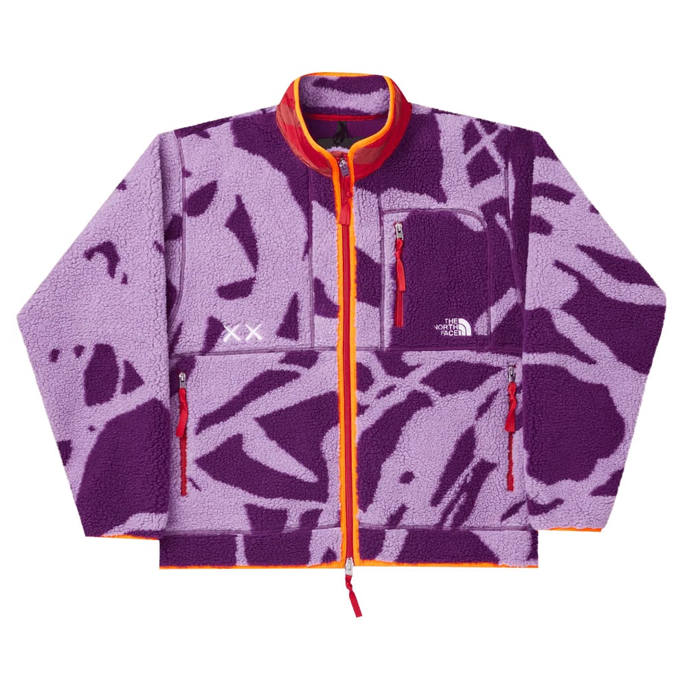 The North Face x KAWS Freeride Fleece Jacket Pamplona Purple