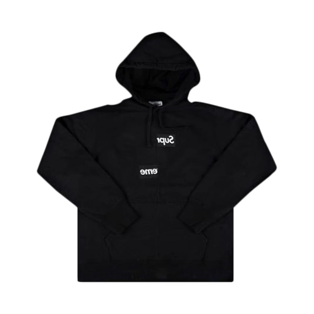 Supreme x Comme des Garçons Shirt Split Box Logo Hoodie Black