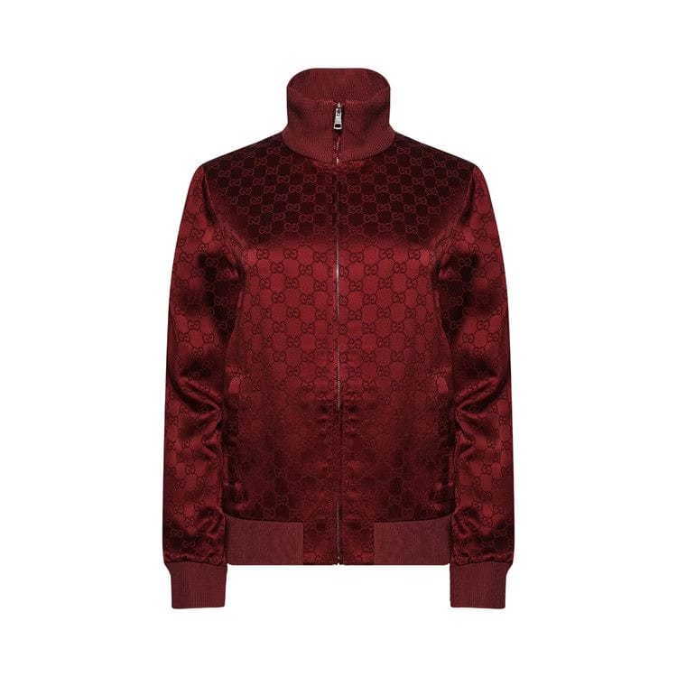 Gucci Jacquard Zip Jacket Rosso Nuovo
