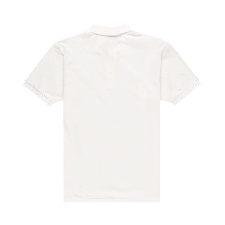 Comme des Garçons Shorts-Sleeve Play Polo Shirt With Red Heart White