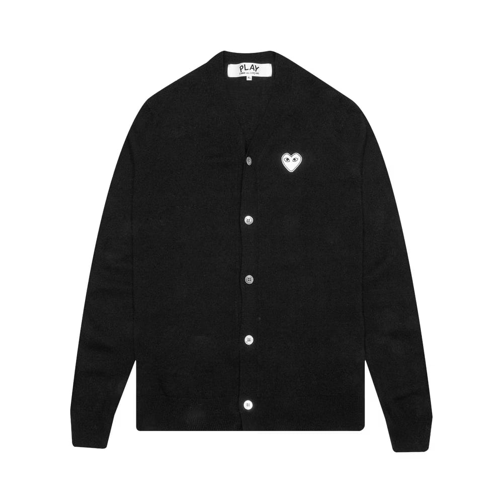 Comme des Garçons PLAY V-Neck Cardigan Navy