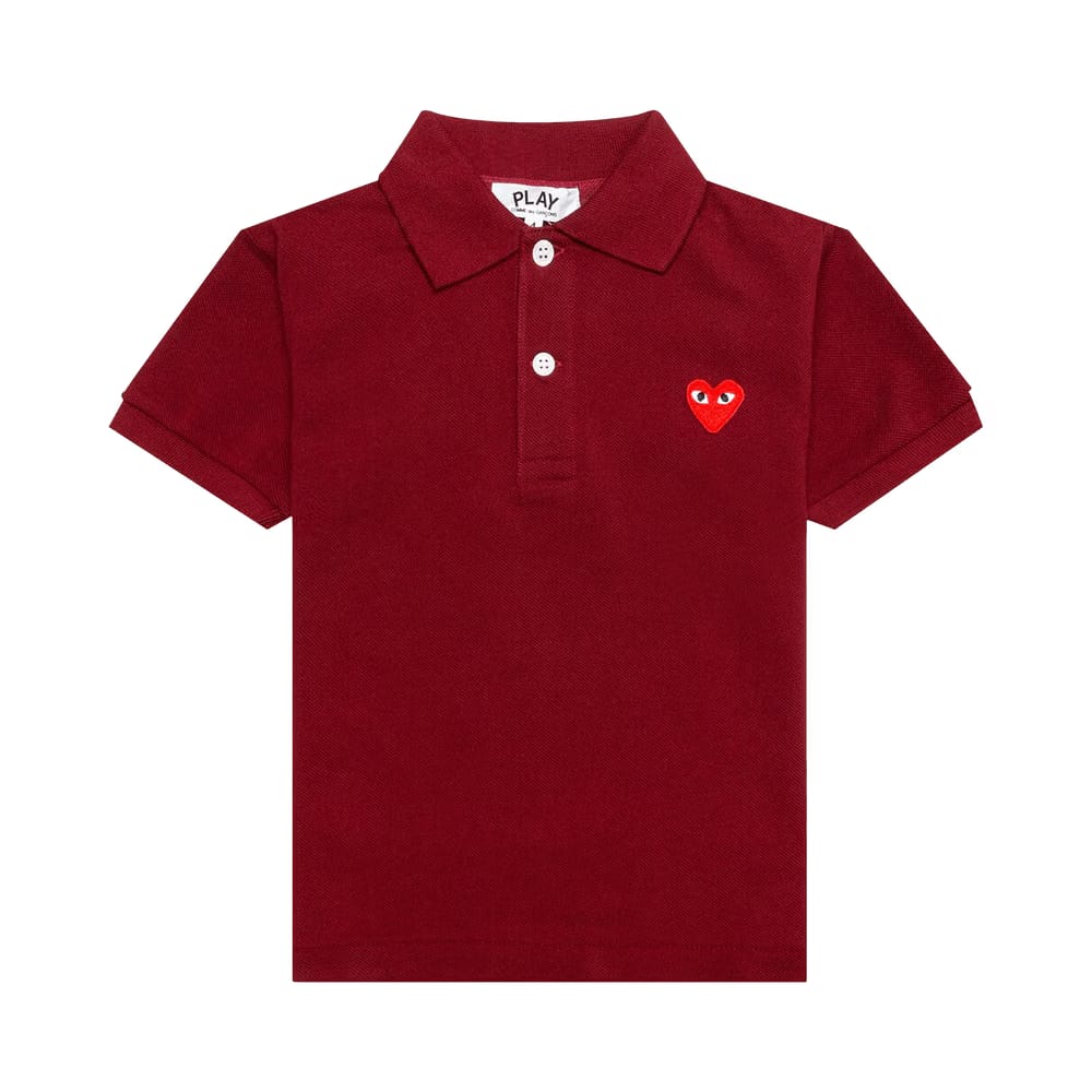Comme des Garçons PLAY Polo Shirt Burgundy