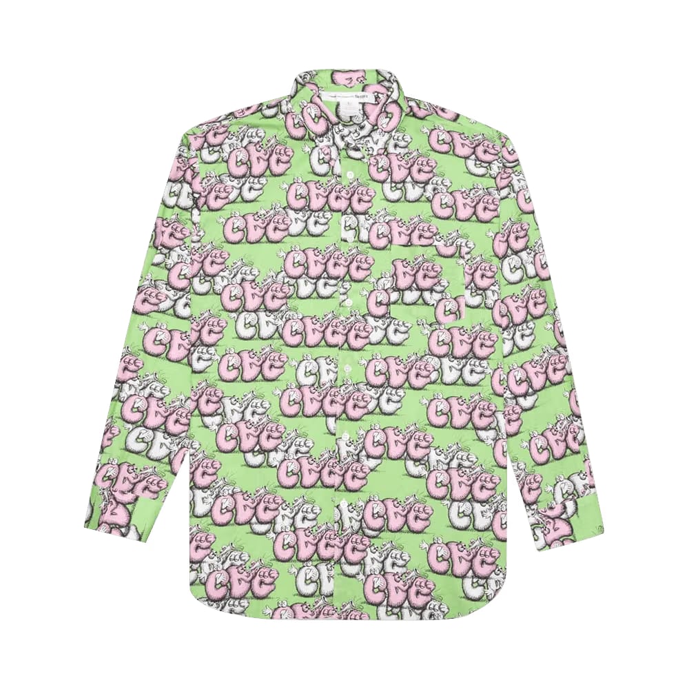 Comme des Garçons SHIRT x KAWS Classic Shirt Print G White