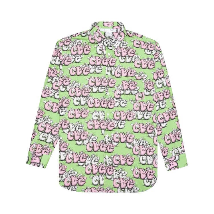 Comme des Garçons SHIRT x KAWS Classic Shirt Print G White