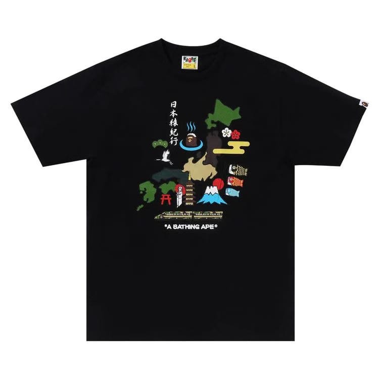 BAPE Japan Culture T-Shirt Black