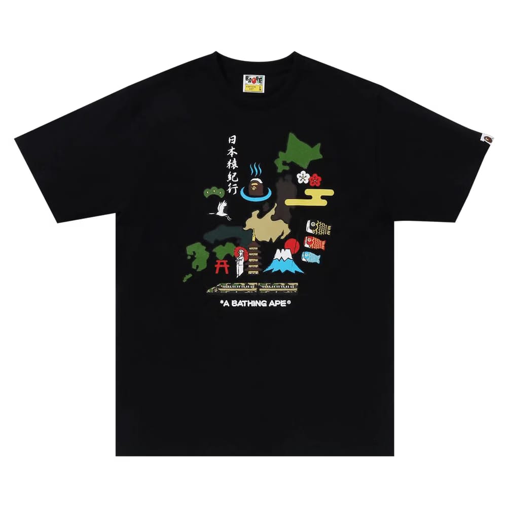 BAPE Japan Culture T-Shirt Black