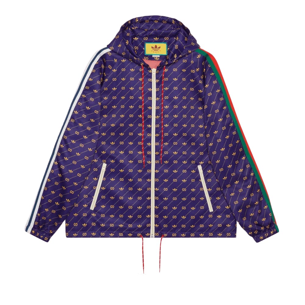 Gucci x adidas Trefoil Print Jacket Blue/Green