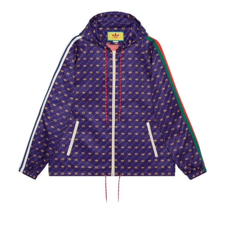 Gucci x adidas Trefoil Print Jacket Blue/Green